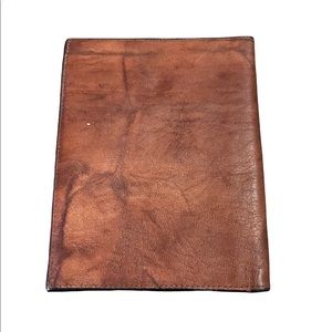 Leather top grain brown wallet